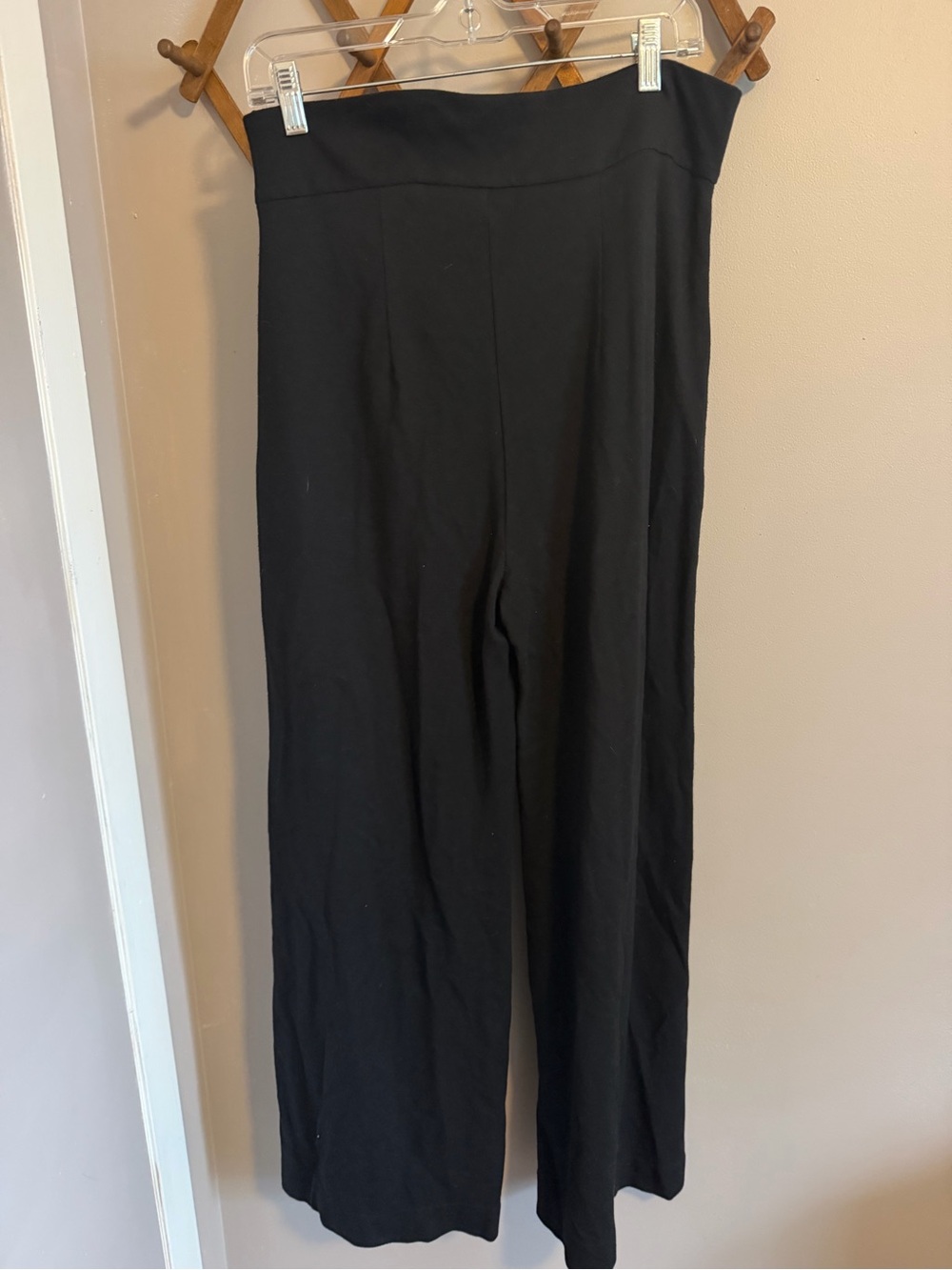 Meg High Waisted Wide Leg Trousers Black Medium
